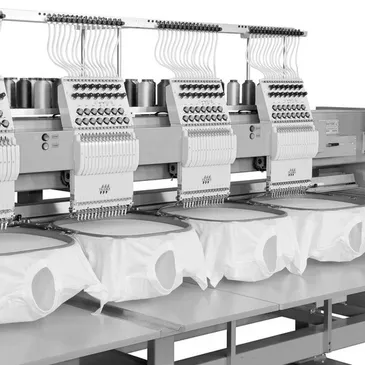 Multiple Embroidery Machines in Production